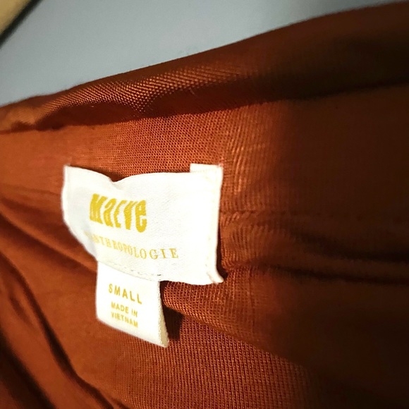 Anthropology copper faux wrap sarong skirt - Picture 2 of 3